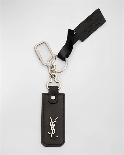 ysl keyring mens|Saint Laurent Men's YSL Keyring in Leather .